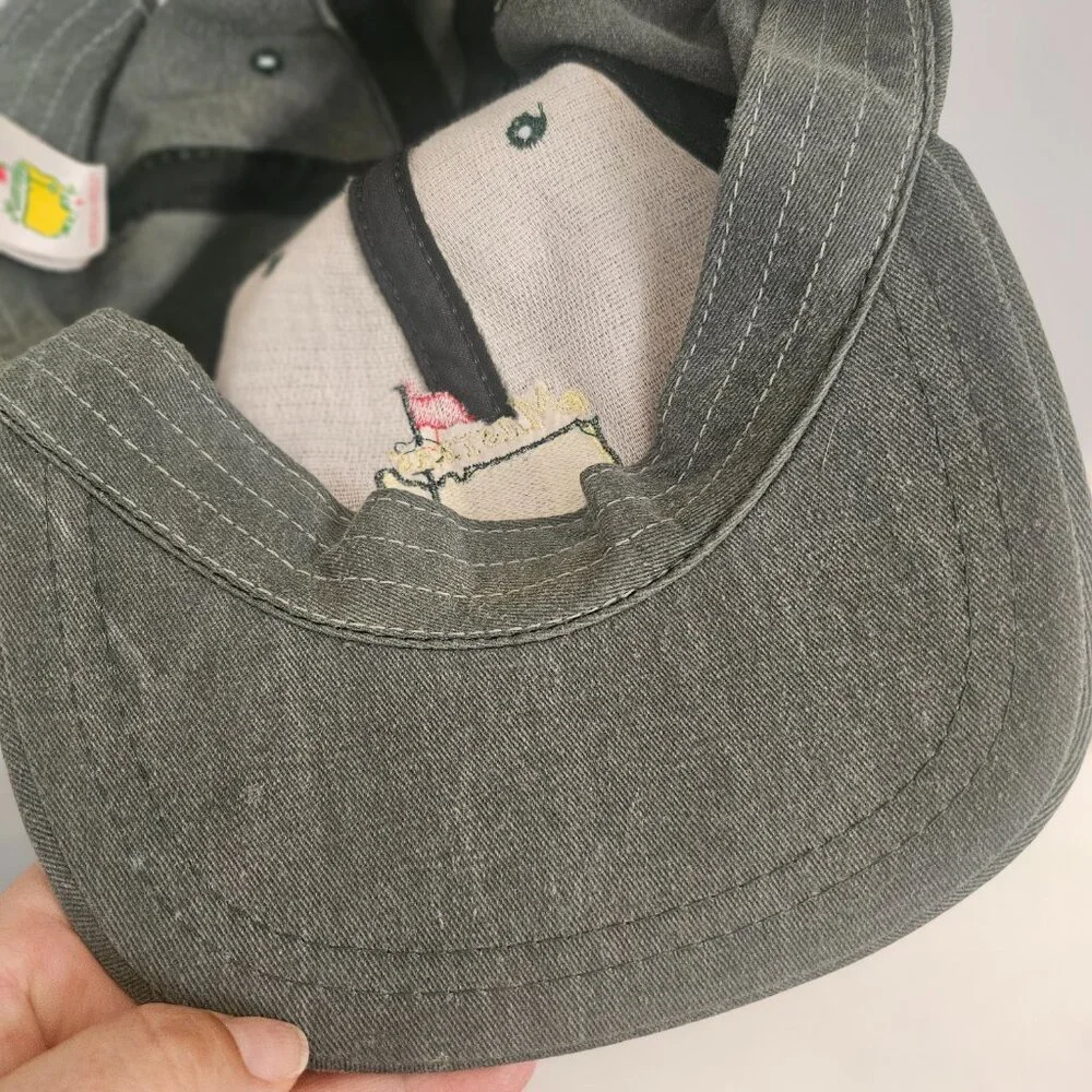 Vintage The Masters Golf Hat Cap Strapback Green American Needle Made in USA